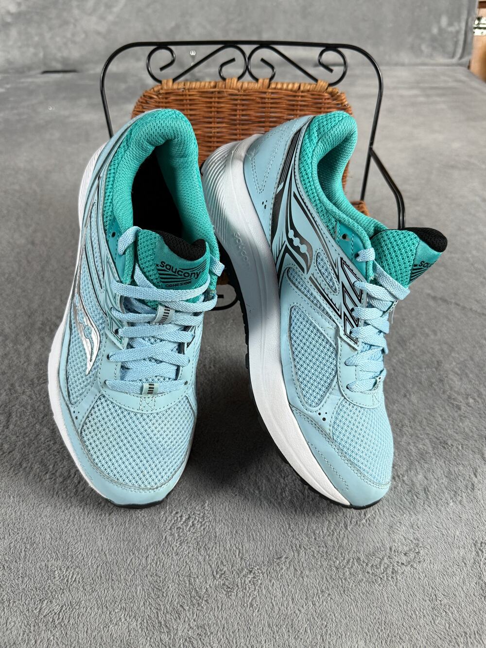 Saucony Cohesion Women’s Running Shoes Size 8.5 Blue Turquoise Black